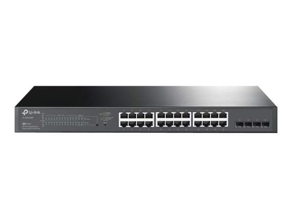 TP-Link - TL-SG2428P - JetStream TL-SG2428P - Switch - smart - 24 x 10/100/1000 (PoE+) + 4 x SFP rack-mountable - PoE+ (250 W)