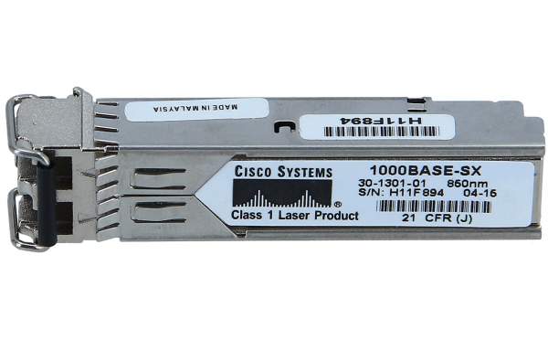 Cisco - 1000BASE-SX - 1000BASE SX FIBRE SFP MODULE - Ricetrasmittente - Vetroresina (lwl)