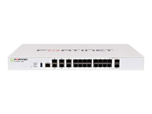 Fortinet - FG-101E-BDL-950-12 - FortiGate-101E Hardware plus 1 Year 24x7 FortiCare and FortiGuard Unified Threat Protection (UTP)