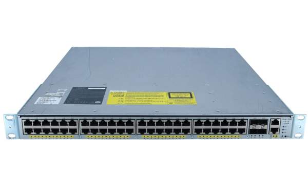 Cisco - WS-C4948E - Catalyst 4948E, opt sw, 48-Port 10/100/1000+ 4 SFP+, no p/s
