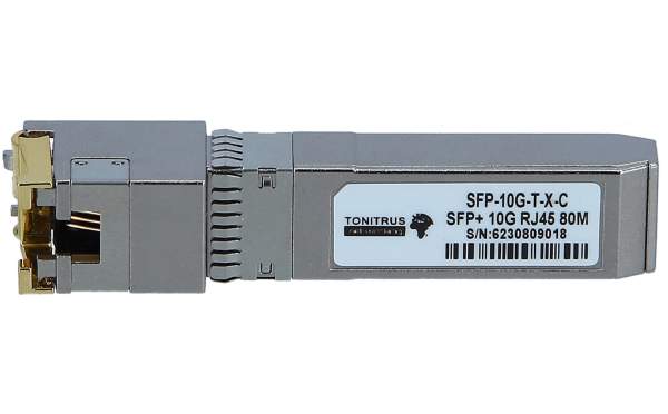 Tonitrus - SFP-10G-T-X-C - SFP+ transceiver module - 10 GigE - 100Base-TX - 1000Base-T - 10GBase-T -