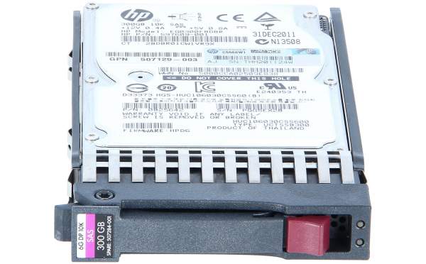 HPE - 597609-001-M6625 - 597609-001 HP 300GB 10K 6G SFF SAS M6625 HDD - Festplatte - Serial Atta