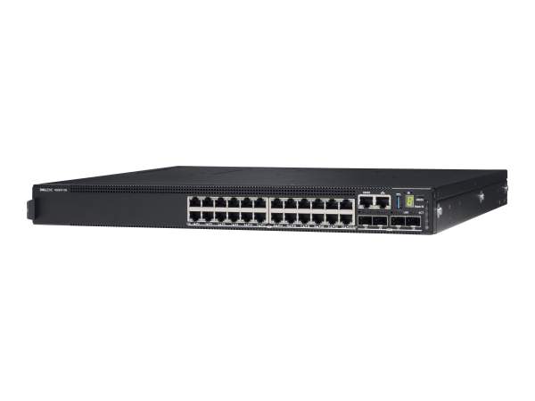 Dell - 210-ASPF - PowerSwitch N3224T-ON - Switch - L3 - Managed - 24 x 10/100/1000 + 4 x 10 Gigabit SFP+ + 2 x 100 Gigabit QSFP28 - front to back airflow - rack-mountable