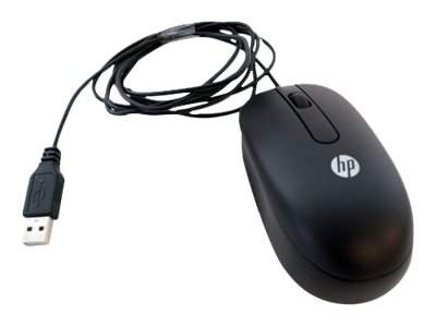 HP - 674316-001 - USB Optical Scroll Mouse USB Optisch 800DPI Ambidextrös Schwarz Maus
