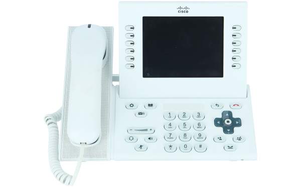 Cisco - CP-9971-WL-K9= - Cisco UC Phone 9971, White, Slimline Handset