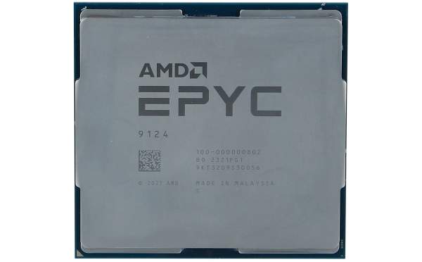AMD - 100-000000802 - EPYC 9124 - 3 GHz - 16-core - 32 threads - 64 MB cache - Socket SP5
