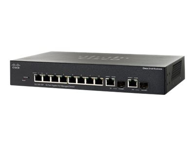 Cisco - SRW208P-K9-UK - SF302-08P gemanaged L3 Energie Über Ethernet (PoE) Unterstützung 1U Schw