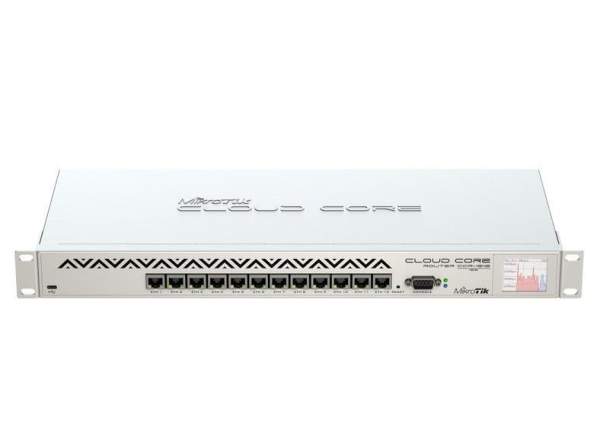 MikroTik - CCR1016-12G - Cloud Core Router 1016-12G - Router - 12-port switch - GigE - rack-mountabl
