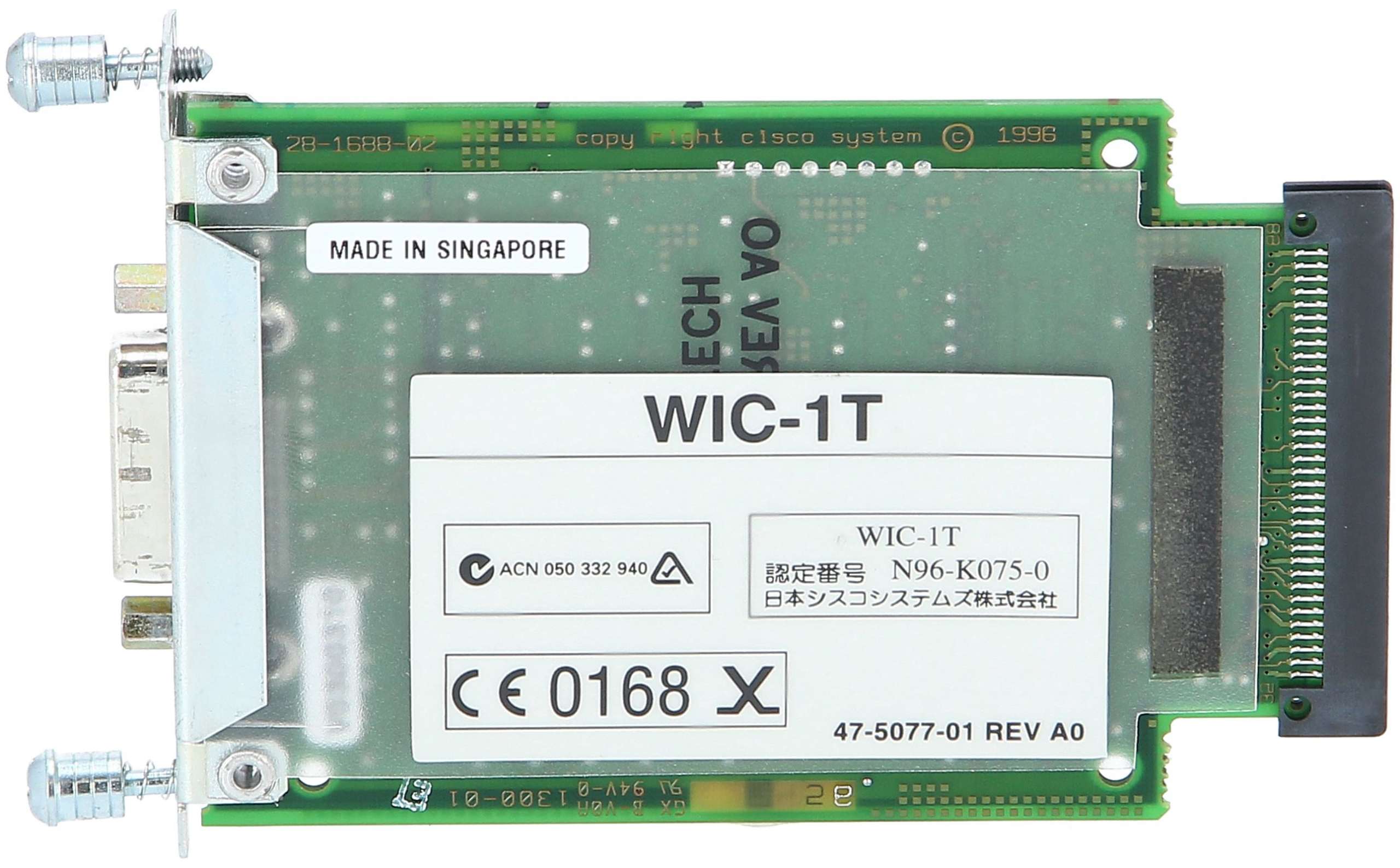 Scheda di interfaccia seriale WAN WIC-1T Router Cisco 