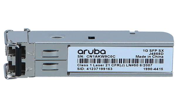 HPE - J4858D - SFP (mini-GBIC) transceiver module - GigE - 1000Base-SX - LC multi-mode - up to 500 m - 850 nm