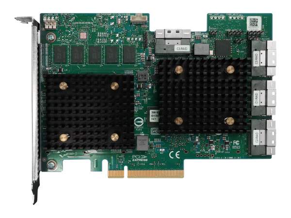Lenovo - 4Y37A09733 - ThinkSystem 940-32i - Storage controller (RAID) - 32 Channel - SATA / SAS 12Gb/s - 12 Gbit/s - RAID 0 1 5 6 10 50 - JBOD 60 - PCIe 4.0 x8