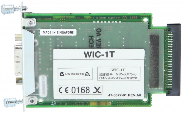 Cisco - WIC-1T - WIC-1T One-port high-speed serial synchronous/asynchronous - Rete di accessori