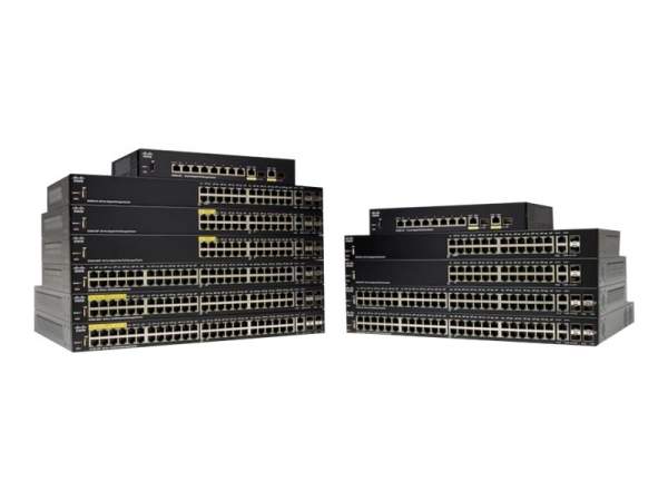 Cisco - SG250-50P-K9-EU - SG250-50P - Gestito - L2/L3 - Gigabit Ethernet (10/100/1000) - Supporto Power over Ethernet (PoE) - Montaggio rack - 1U