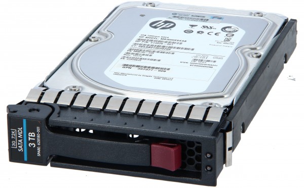 HPE - 614826-001 - 614826-001 HP 3TB 7.2K 3G MDL LFF SATA HDD - Festplatte - Serial ATA