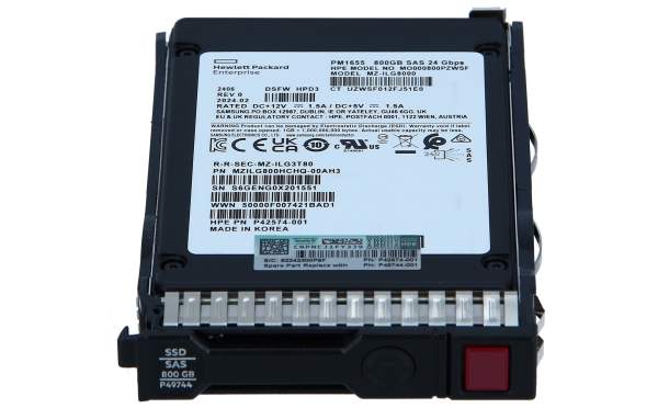 HPE - P09090-B21 - Mixed Use - SSD - 800 GB - Hot-Swap - 2.5" SFF (6.4 cm SFF)