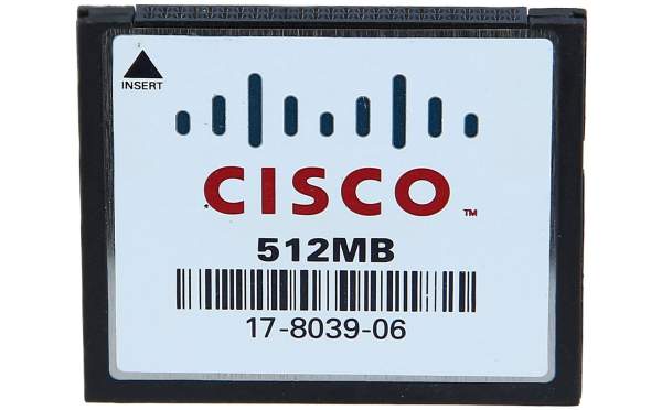 Cisco - MEM-CF-512MB= - MEM-CF-512MB= 512MB 1Stück(e) Netzwerk-Equipment-Speicher