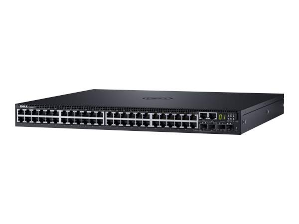 DELL - 210-AIMP - Networking S3148P - Switch - L3 - Managed 48 x 10/100/1000 (PoE+) + 2 x 10 Gigabit SFP+ + 2 x combo Gigabit SFP