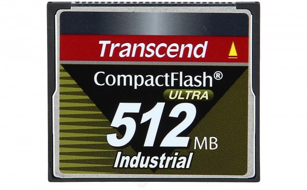 TRANSCEND - TS512MCF100I - 512MB Ultra Speed Industrial CompactFlash Card