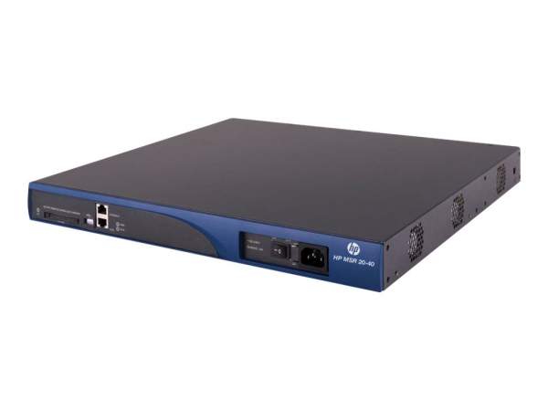 HPE - JF228A - MSR20-40 - Router - Glasfaser (LWL) 100 Mbps - 1 HE - Rack-Modul