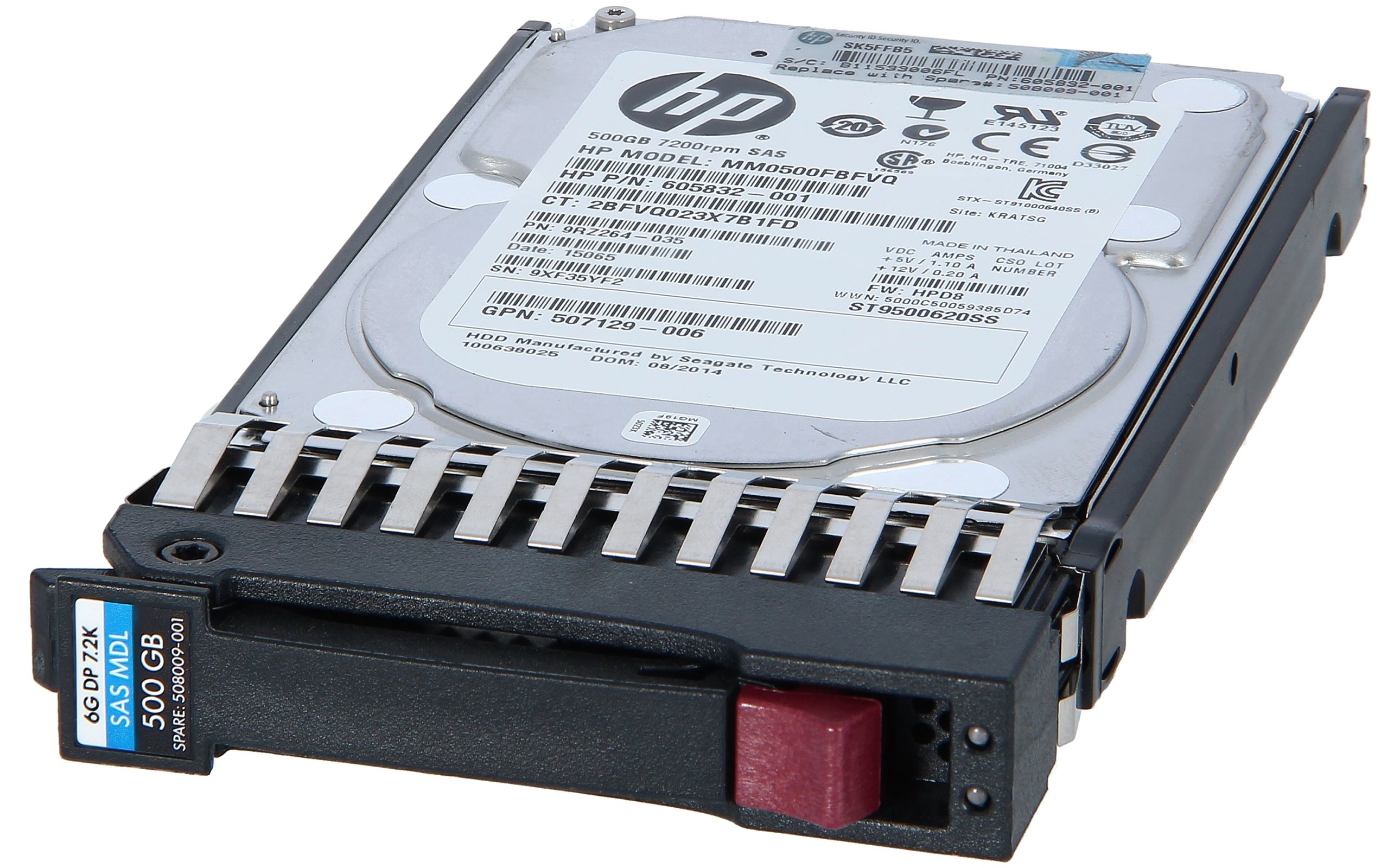 全3色/黒/赤/ベージュ 日本ヒューレットパッカード 500GB 7.2krpm ホットプラグ 2.5型 6G SAS ハードディスクドライブ  507610-B21 通販