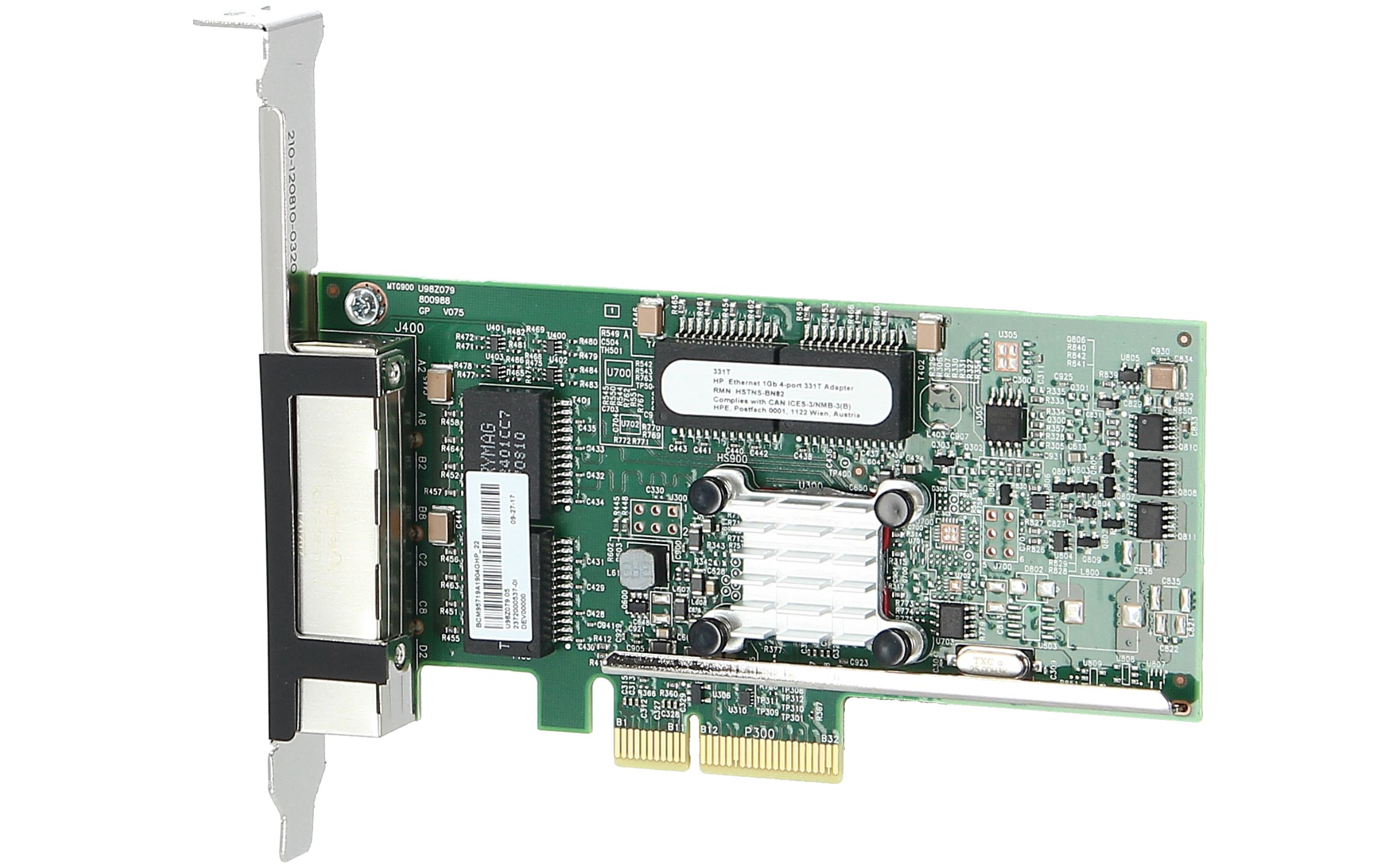 HP - 647594-B21 - HP Ethernet 1Gb 4-port 331T Adapter new and refurbished  buy online low prices