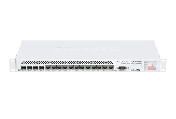 MikroTik - CCR1036-12G-4S - Cloud Core Router 1036-12G-4S - Router 12-port switch - GigE - rack-moun