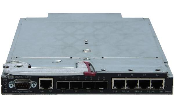HPE - 438030-B21 - 438030-B21 - Gigabit Ethernet - 10,100,1000 Mbit/s - 1000BASE-T,100BASE-T,10BASE-T - IEEE 802.1p,IEEE 802.1Q - SFP - 10 Gbit/s