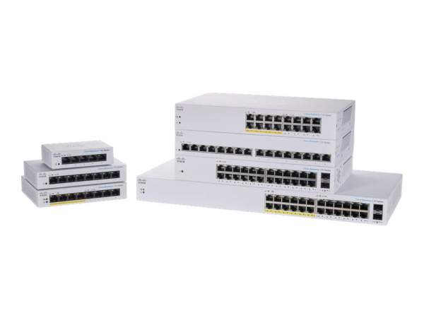 Cisco - CBS110-8PP-D-EU - CBS110 Unmanaged 8-port GE, Partial PoE, Desktop, Ext PS