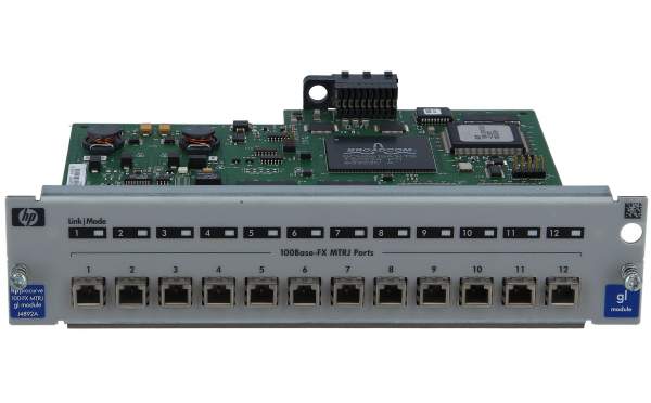 HPE - J4892A - ProCurve Switch gl 12-Port 100-FX MTRJ Module - Gestito - Full duplex