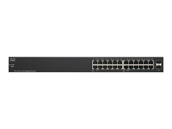 Cisco - SG110-24-UK - Small Business SG110-24 - Switch - 1.000 Mbps - 24-Port - Rack-Modul