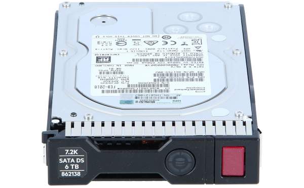 HPE - 861750-B21 - 6TB SATA 7.2K LFF SC 512e DS HDD - Festplatte - Serial ATA