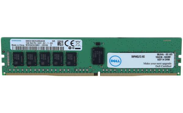 DELL - SNPHNDJ7C/16G - Dell DDR4 - 16 GB - DIMM 288-PIN - 2400 MHz / PC4-19200