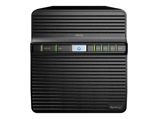 Synology - DS420j - Disk Station DS420j - NAS server - 4 bays - RAID 0 - RAM 1 GB - Gigabit Ethernet