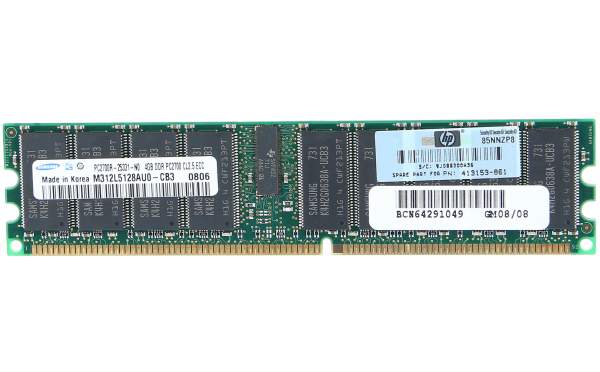 HPE - 395409-B21 - 8GB DDR - 8 GB - 2 x 4 GB - DDR - 184-pin DIMM