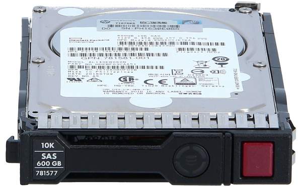 HPE - 768788-002 - 600GB 6G SAS 10K RPM SFF**** 2.5" Dual - Disco rigido - Serial Attached SCSI (SAS)