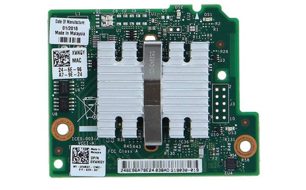 Dell - XWKGY - X520 DUAL PORT 10GB NETWORK Daughter CARD - Scheda di interfaccia