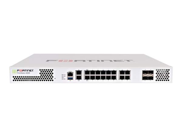 Fortinet - FG-200E - 18 x GE RJ45 (including 2 x WAN ports, 1 x MGMT port, 1 X HA port, 14 x switch ports), 4 x GE SFP slots. SPU NP6Lite and CP9 hardware accelerated.