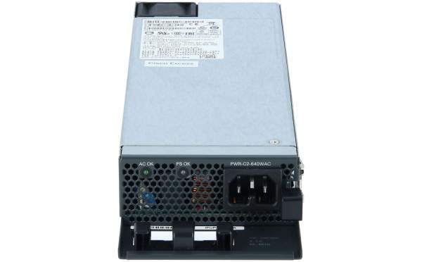 Cisco - PWR-C2-640WAC - Netzteil (Plug-In-Modul) - Wechselstrom 100-240 V - 640 Watt - FRU - f?r Cat
