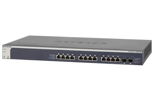Netgear - XS712T-200NES - Smart XS712T - V2 - switch - L2+ - smart - 12 x 10GBase-T + 2 x shared 10 Gigabit SFP+