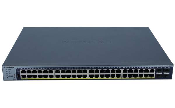 Netgear - GS752TP-200EUS - Pro GS752TPv2 48 x 10/100/1000 (PoE+) + 4 x Gigabit SFP rack-mountable P