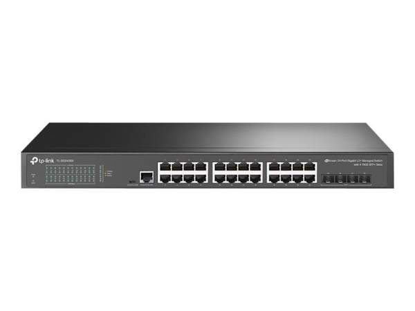 TP-Link - TL-SG3428X - JetStream TL-SG3428X - V1 - switch - Managed - 24 x 10/100/1000 + 4 x 10 Gigabit SFP+ - rack-mountable