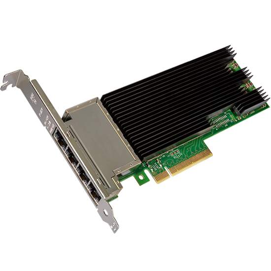 Intel - X710T4BLK - X710T4BLK - Interno - Cablato - PCI Express - Ethernet - 10000 Mbit/s - Nero - Verde