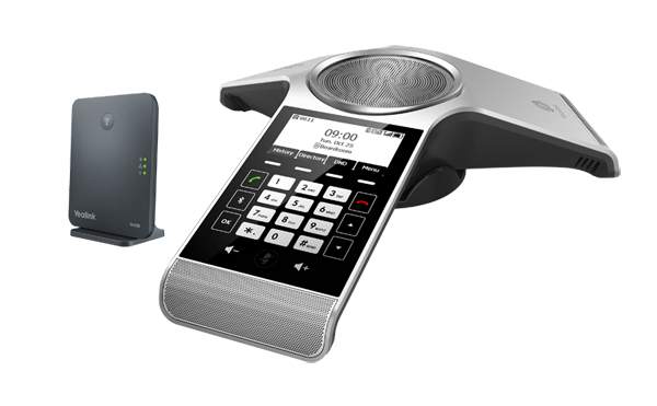 Yealink - CP930W-BASE - VoIP conferencing system - with Bluetooth interface - IP-DECT - 8-way call capability - SIP - SIP v2 - SRTP - Space Silver