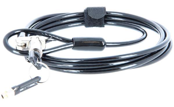 HP - 1AJ40AA - Nano Master Keyed Cable Lock - 1,83 m - Codice - Acciaio galvanizzato - Nero - Metallico