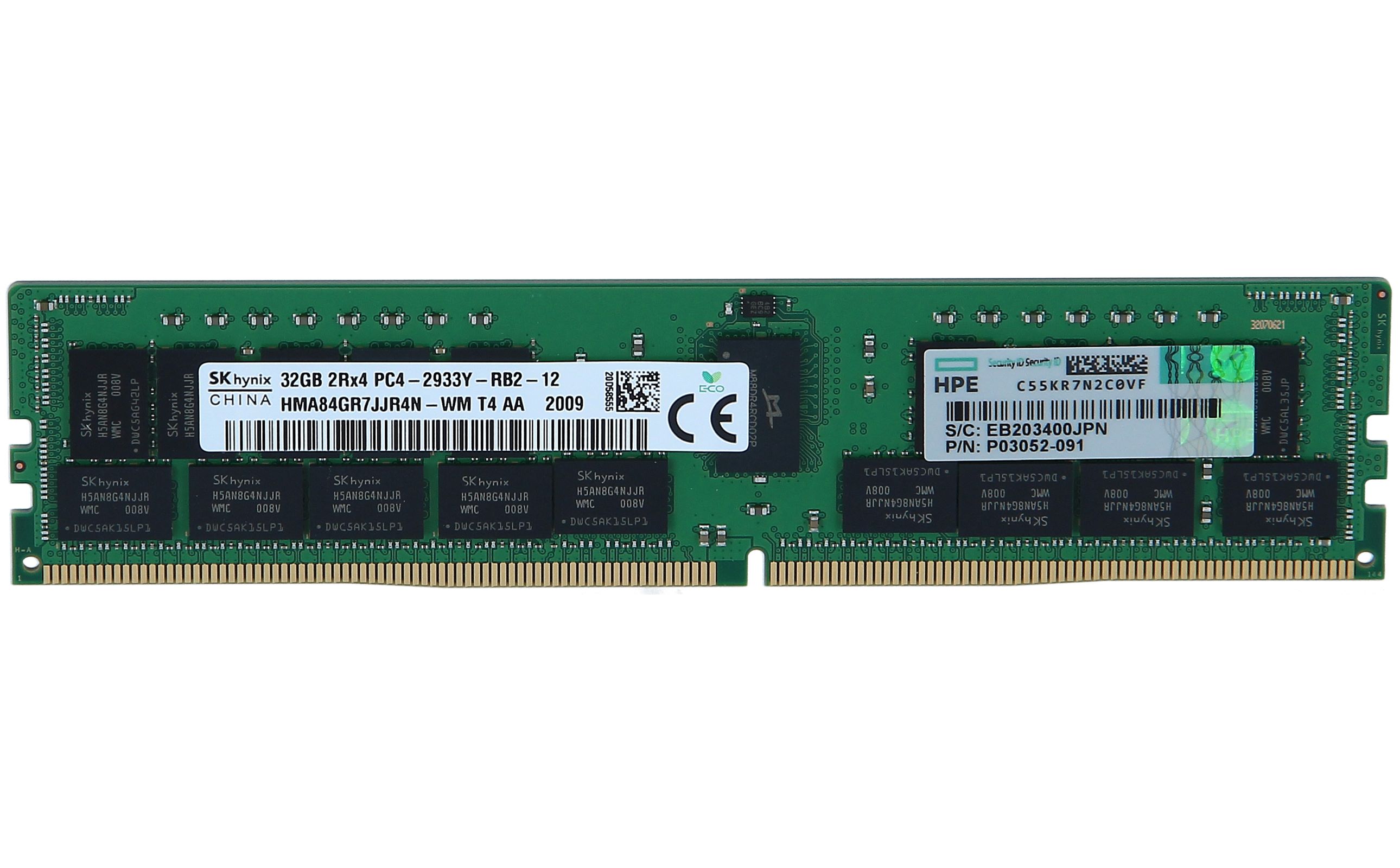 HPE Mémoire 32Go DDR4 DIMM 2933 MHz ECC (P00924-B21)