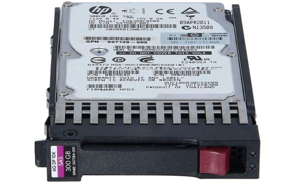 HPE - EG0300FBDBR - HP 300GB 10K 6G 2.5'' SFF SAS - Festplatte - Serial Attached SCSI (SAS)