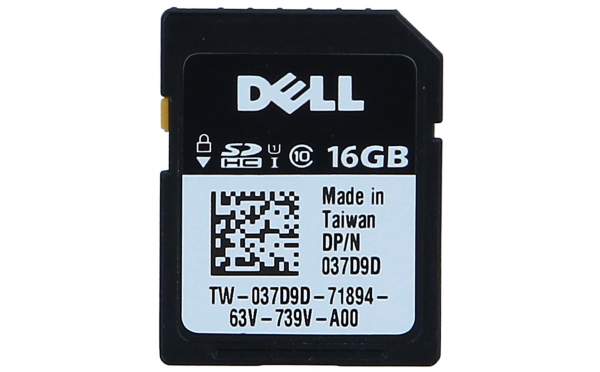Dell - 37D9D - ASSY FSD SDIG 16G UHS Idsdm KN - Secure Digital (SD)