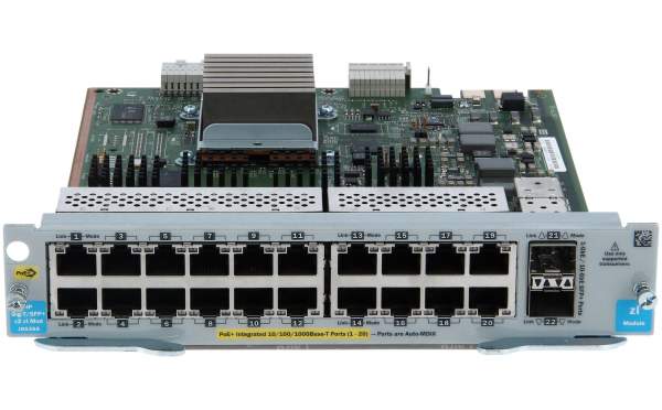 HPE - J9536A - 20-port Gig-T PoE+ / 2-port 10GbE SFP+ v2 - Gigabit Ethernet - 10,100,1000 Mbit/s - 1000BASE-T - 100BASE-TX - 10BASE-T - IEEE 802.3 -