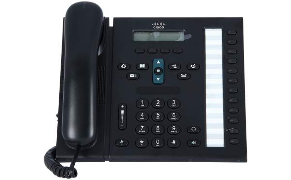 Cisco - CP-6961-C-K9= - Cisco Unified IP Phone 6961, Charcoal, Standard Handset