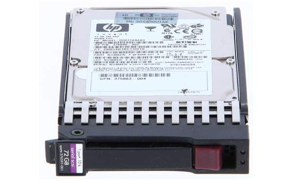 HPE - 375696-002 - 72GB 10K rpm Hot Plug SAS 2.5 Hard Drive 72GB SAS Interne Festplatte